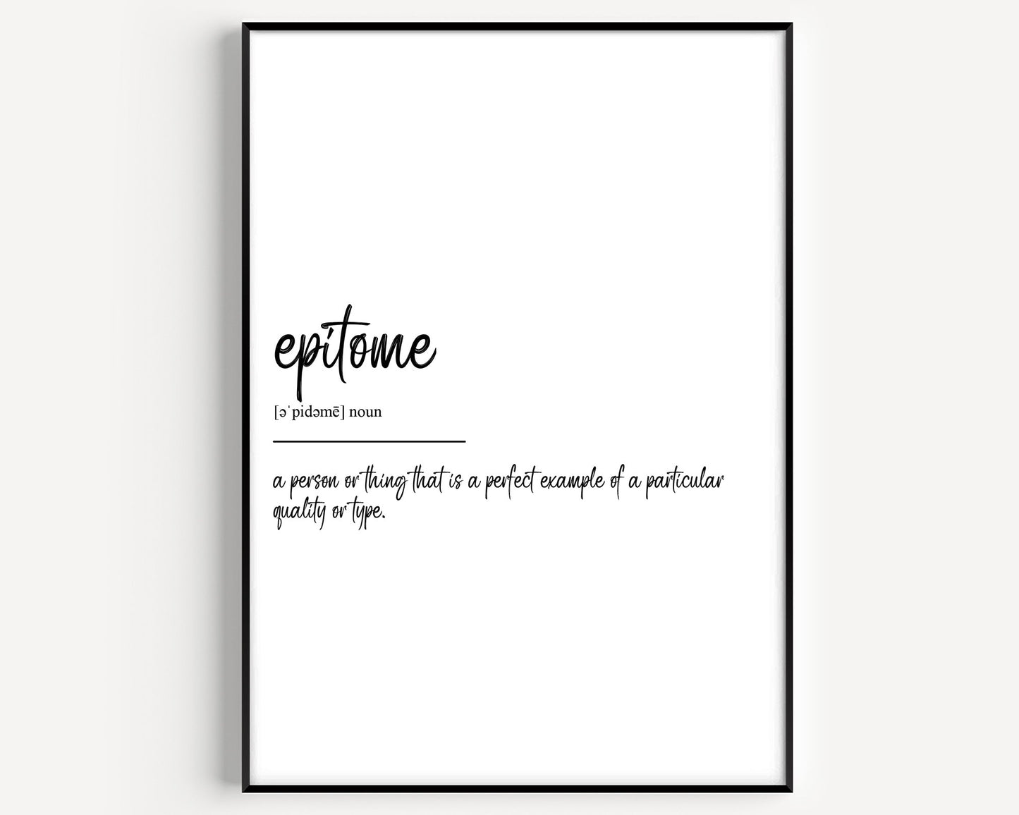 Epitome Definition Print - Magic Posters