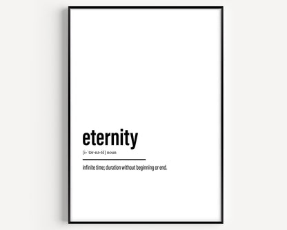 Eternity Definition Print - Magic Posters