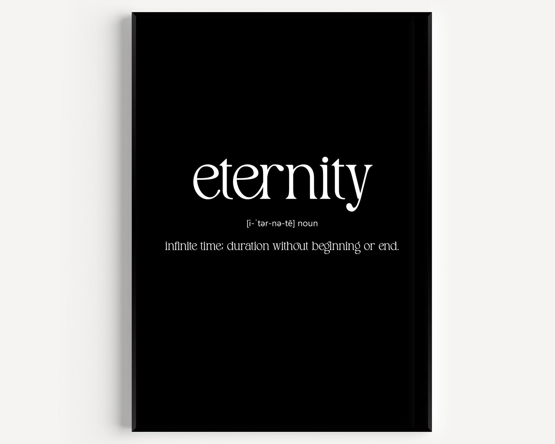 Eternity Definition Print - Magic Posters