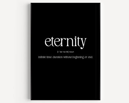 Eternity Definition Print - Magic Posters