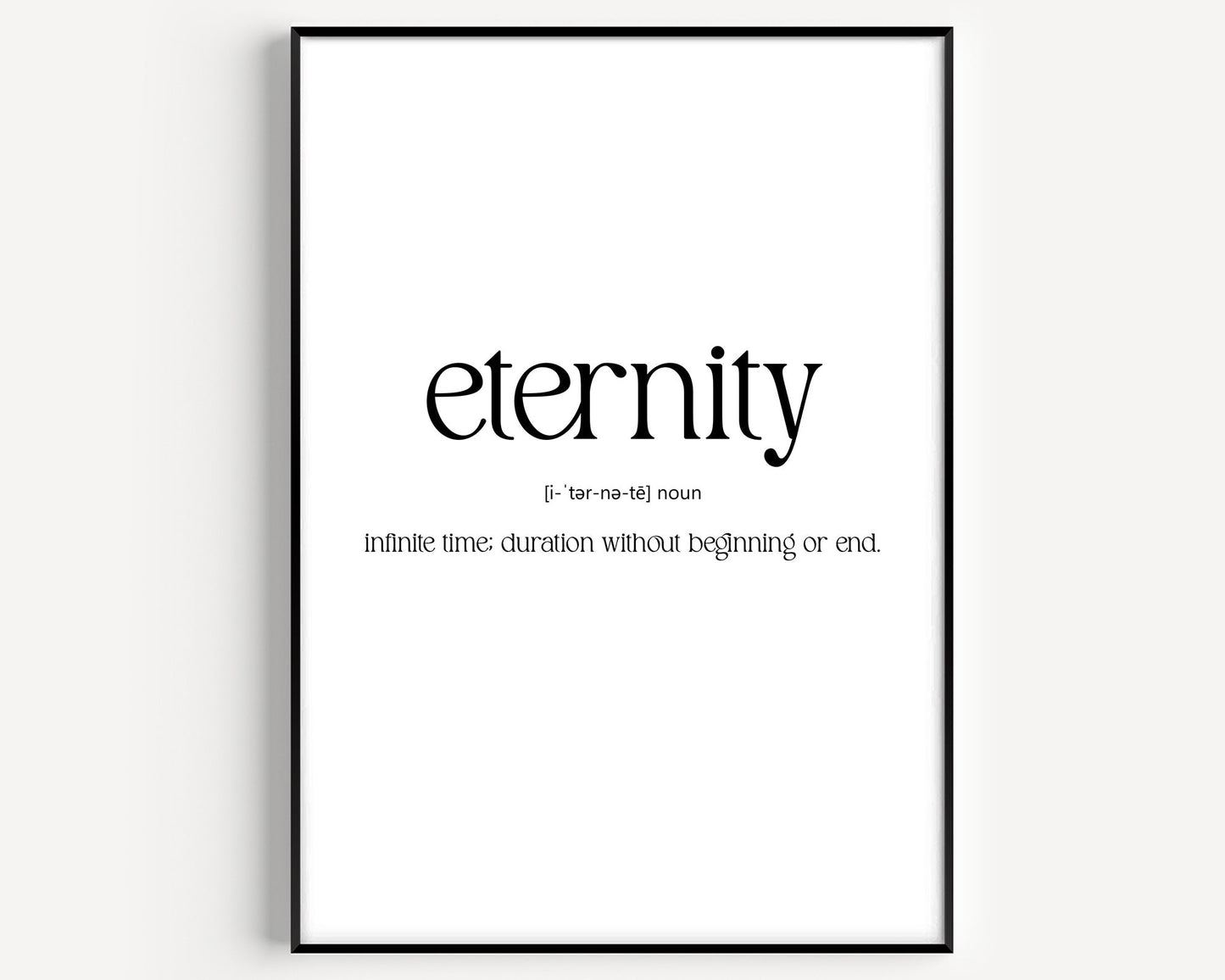 Eternity Definition Print - Magic Posters