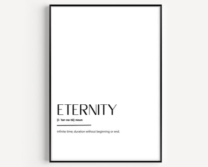 Eternity Definition Print - Magic Posters