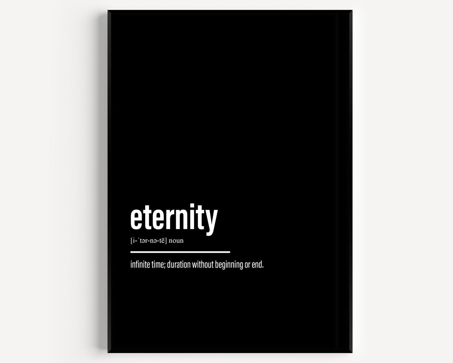 Eternity Definition Print - Magic Posters