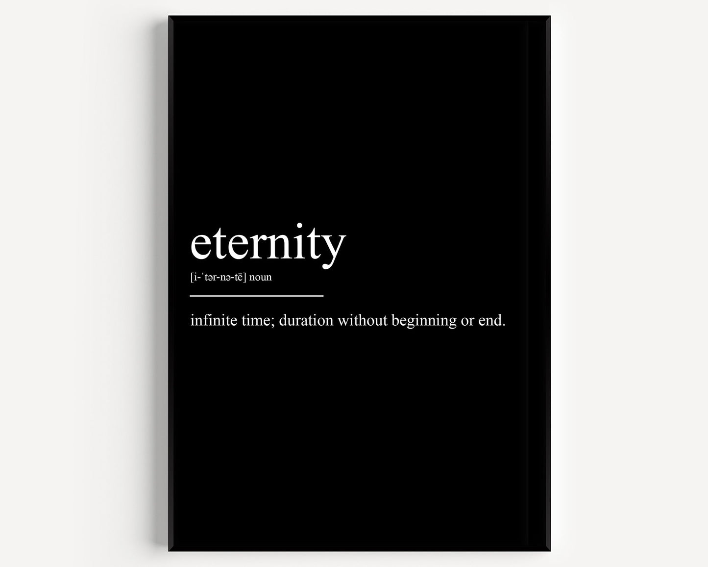 Eternity Definition Print - Magic Posters