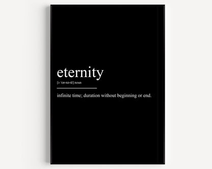 Eternity Definition Print - Magic Posters