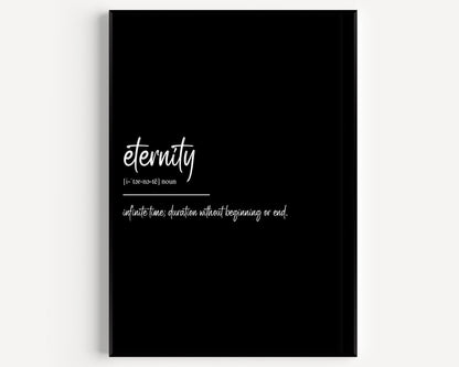 Eternity Definition Print - Magic Posters