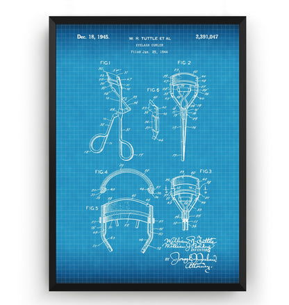 Eyelash Curler 1945 Patent Print - Magic Posters