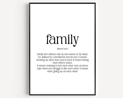 Family Definition Print V2 - Magic Posters