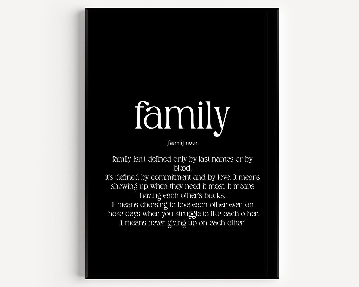 Family Definition Print V2 - Magic Posters