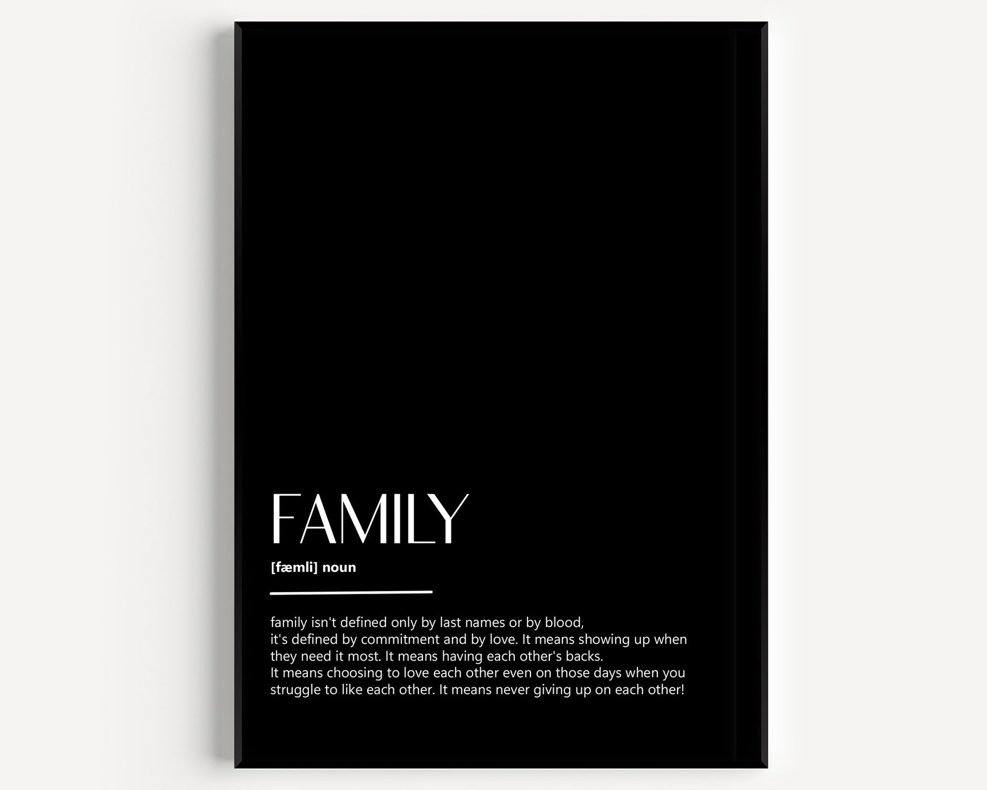 Family Definition Print V2 - Magic Posters