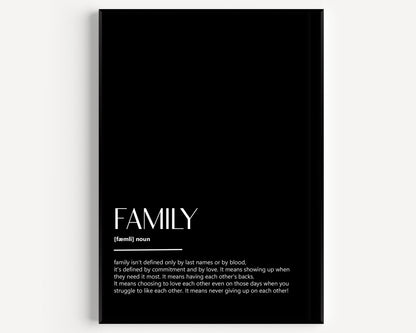 Family Definition Print V2 - Magic Posters