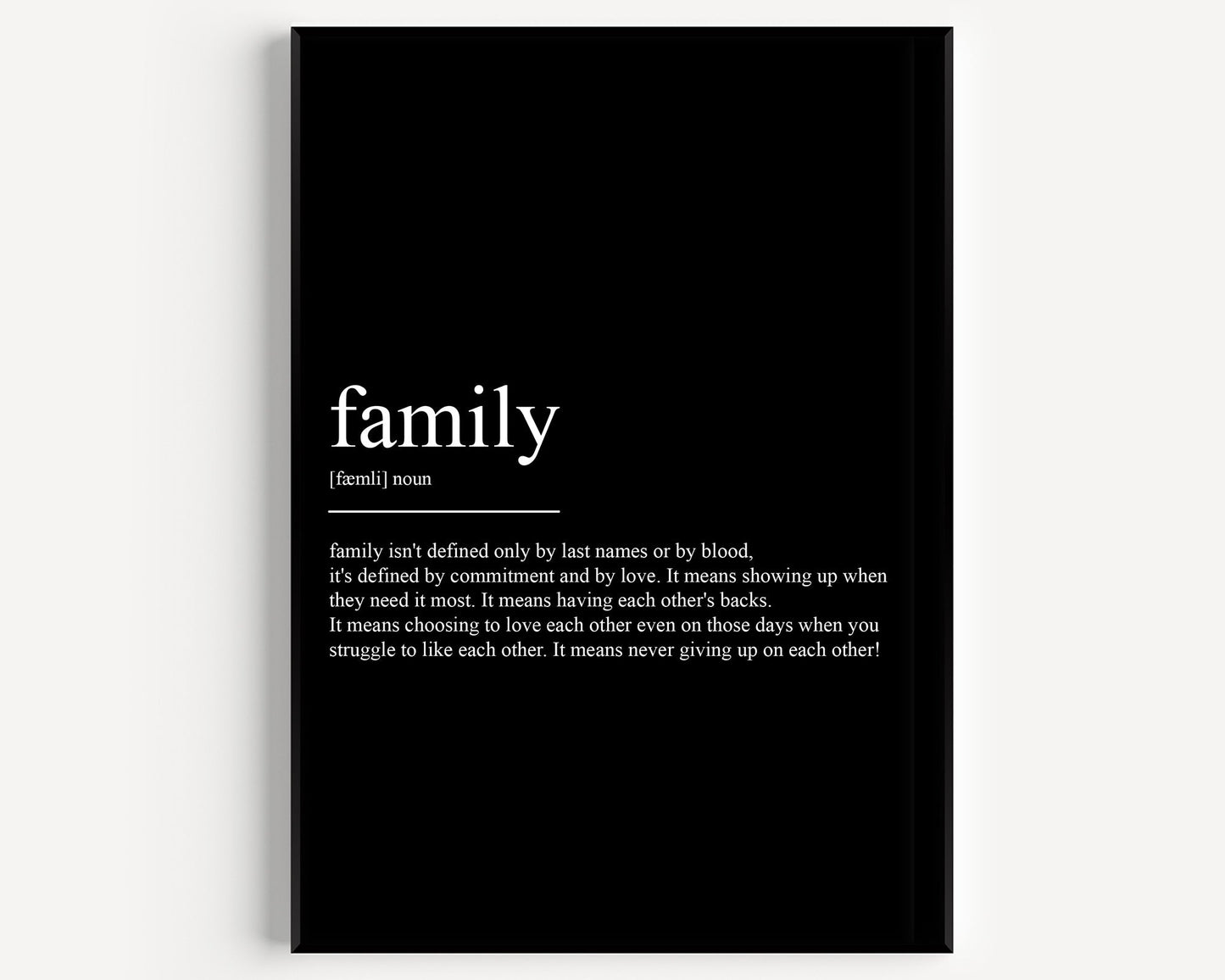 Family Definition Print V2 - Magic Posters