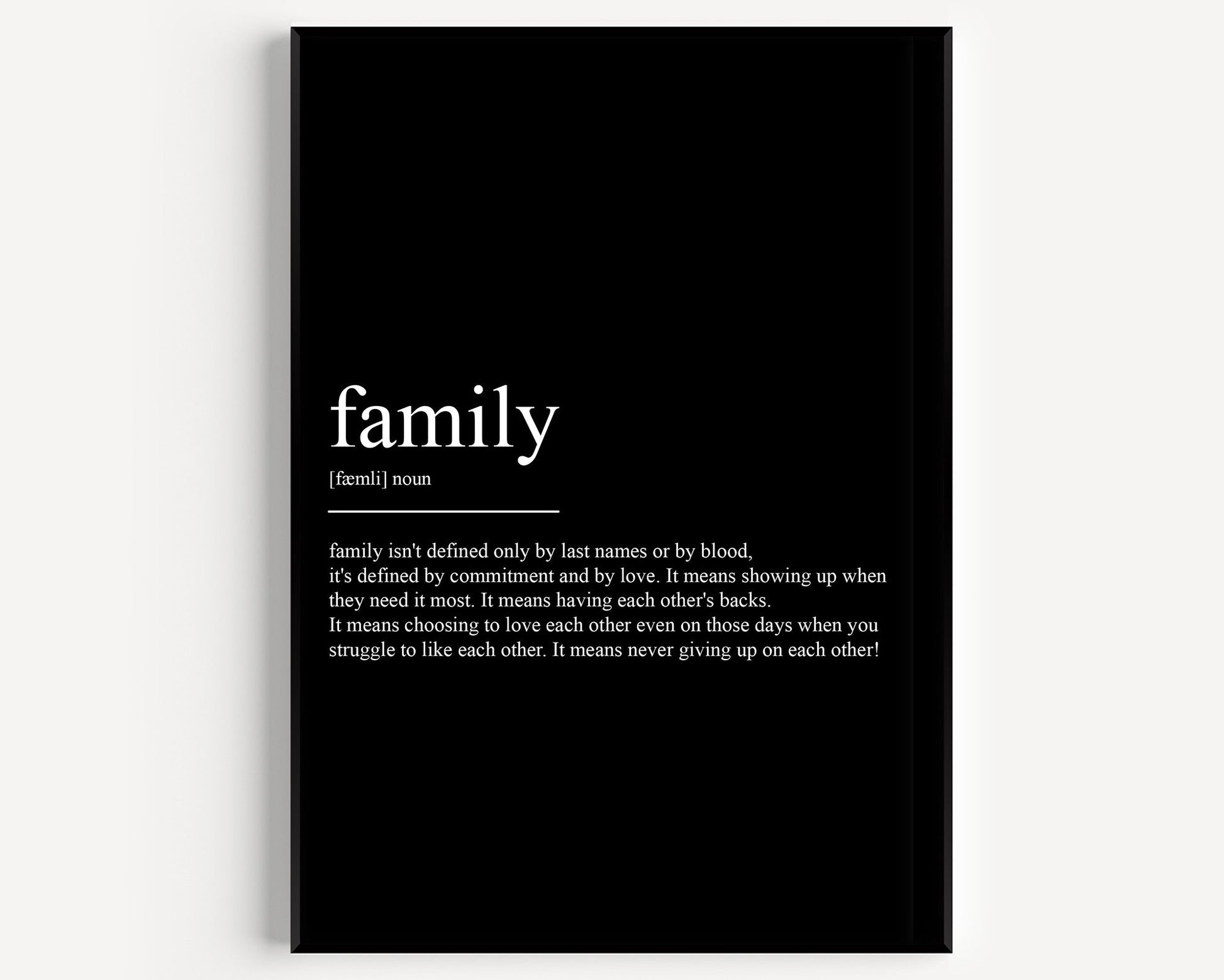 Family Definition Print V2 - Magic Posters