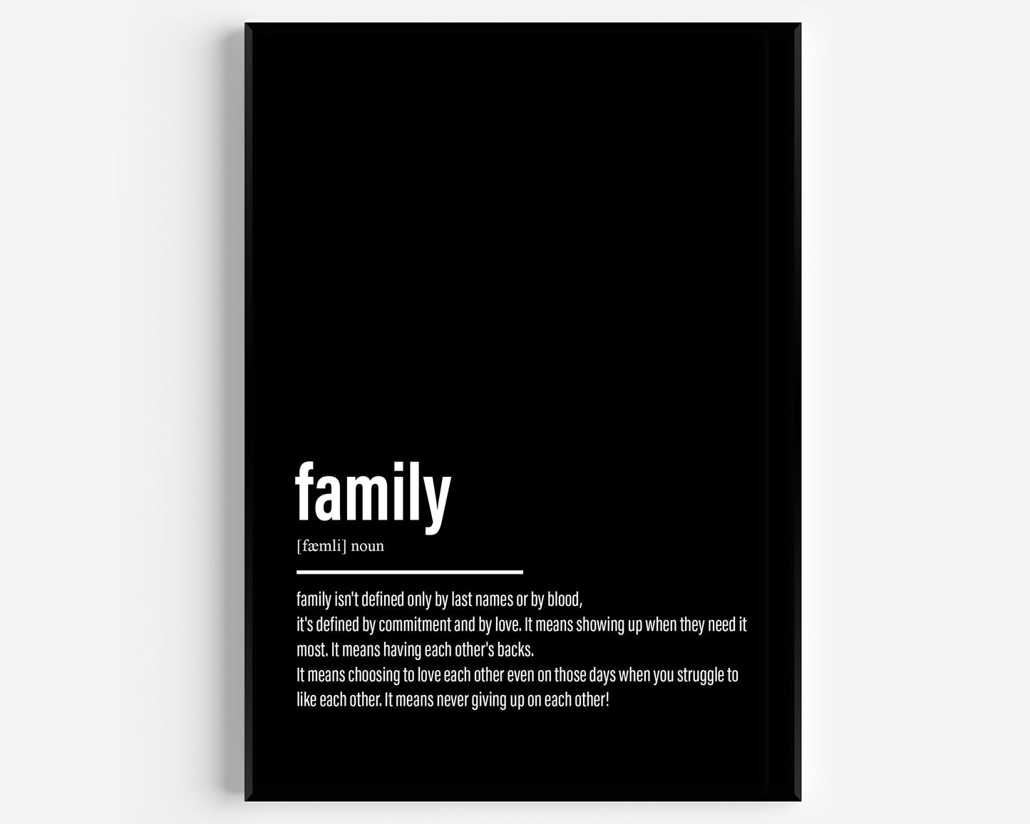 Family Definition Print V2 - Magic Posters