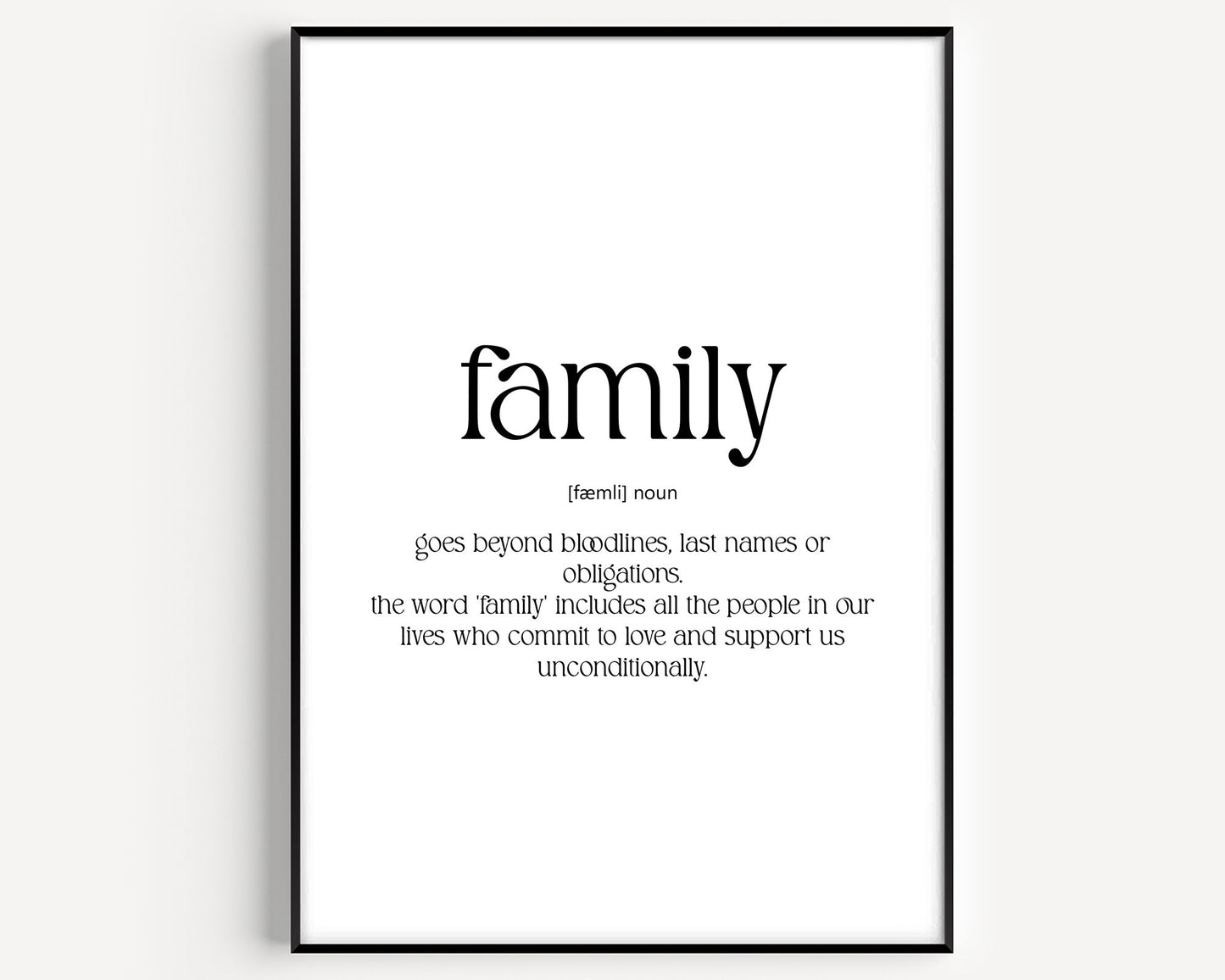 Family Definition Print V4 - Magic Posters