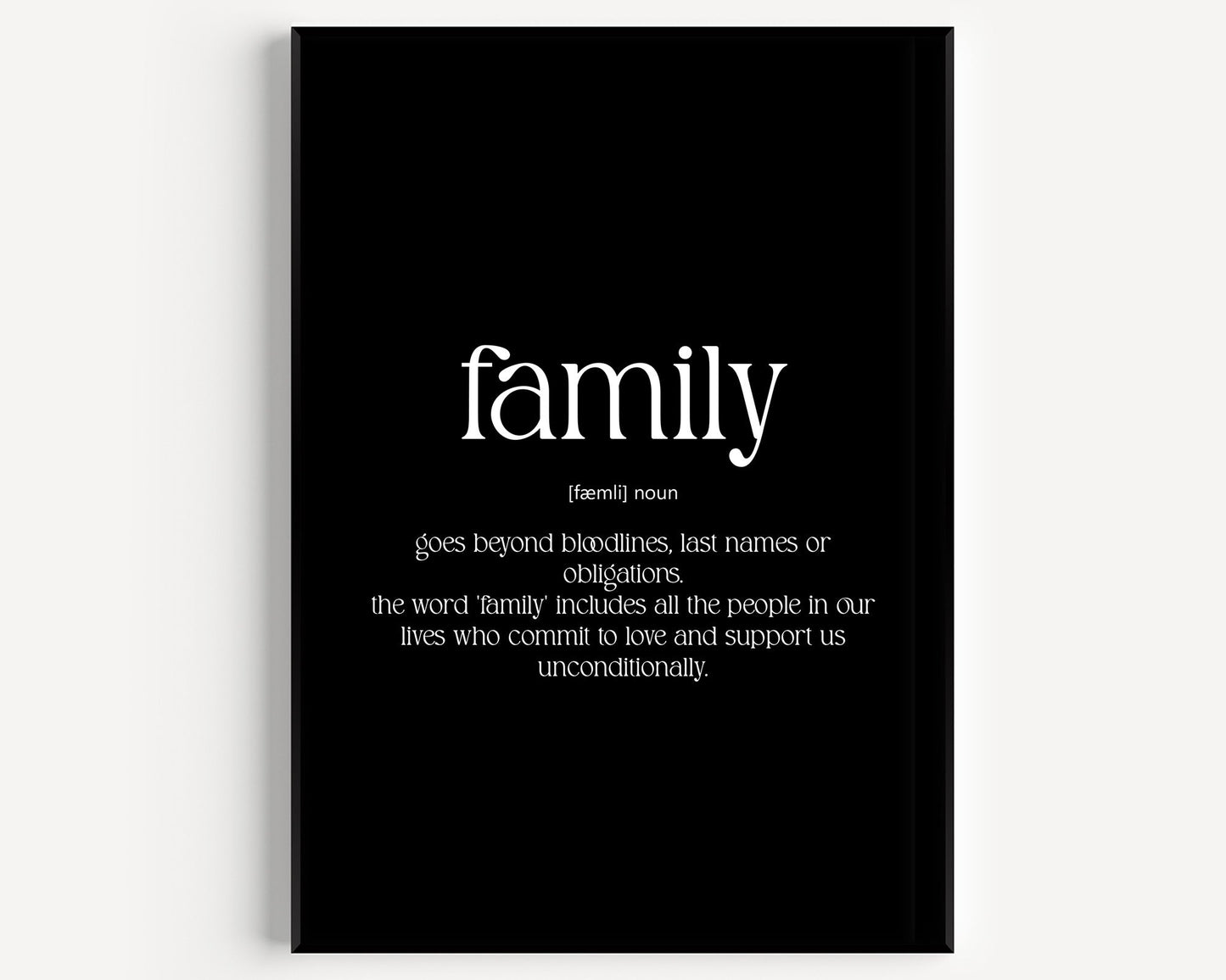 Family Definition Print V4 - Magic Posters