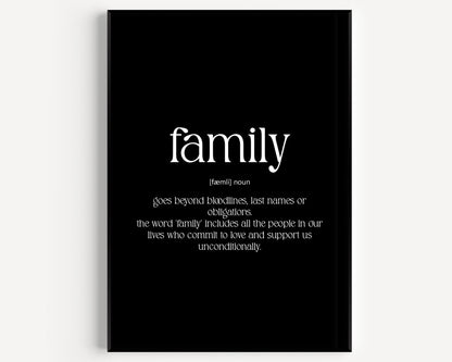 Family Definition Print V4 - Magic Posters