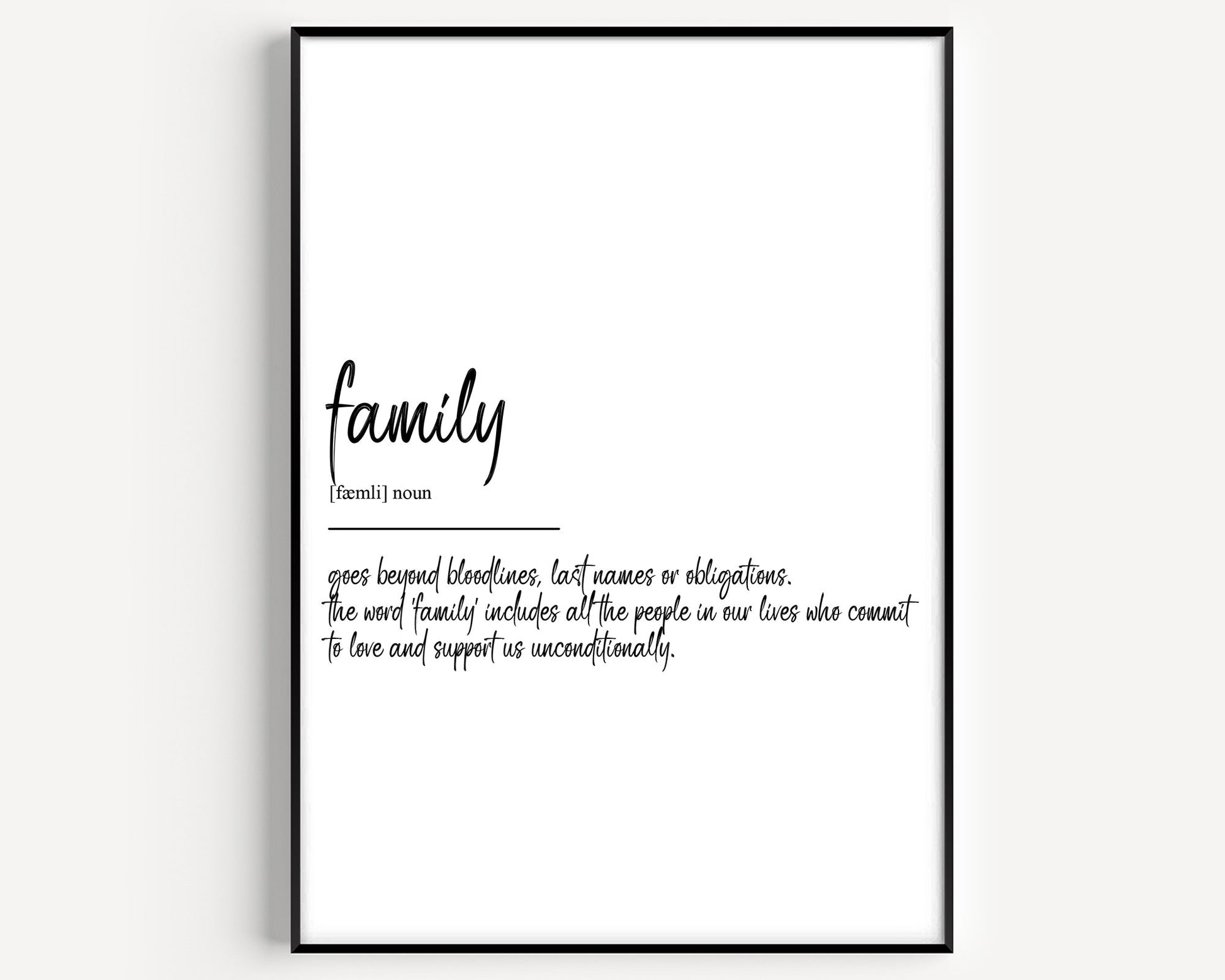 Family Definition Print V4 - Magic Posters