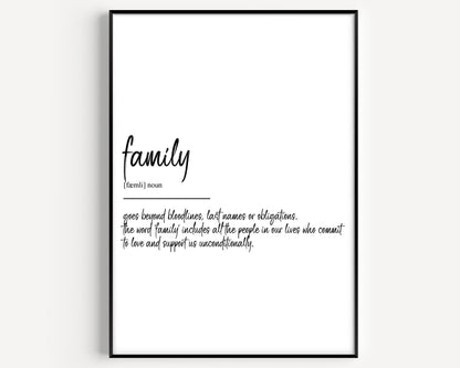 Family Definition Print V4 - Magic Posters