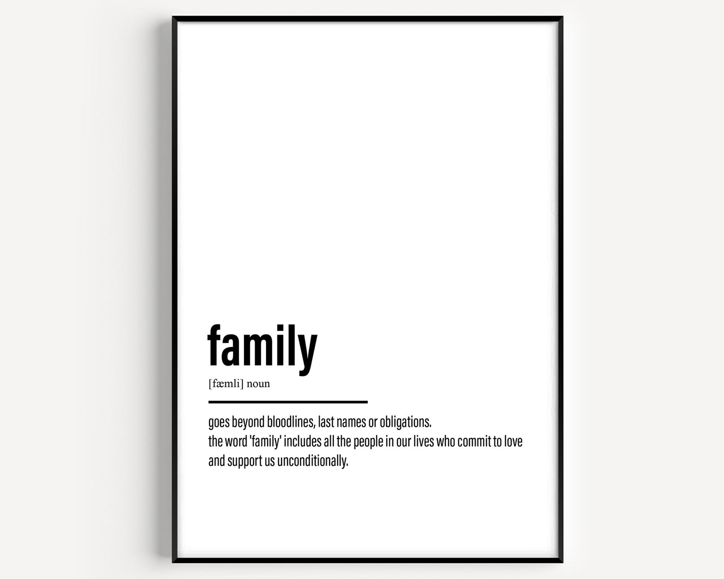 Family Definition Print V4 - Magic Posters