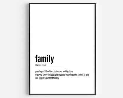 Family Definition Print V4 - Magic Posters