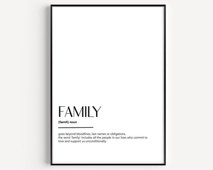 Family Definition Print V4 - Magic Posters