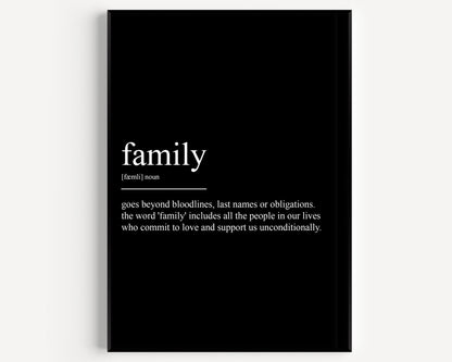 Family Definition Print V4 - Magic Posters