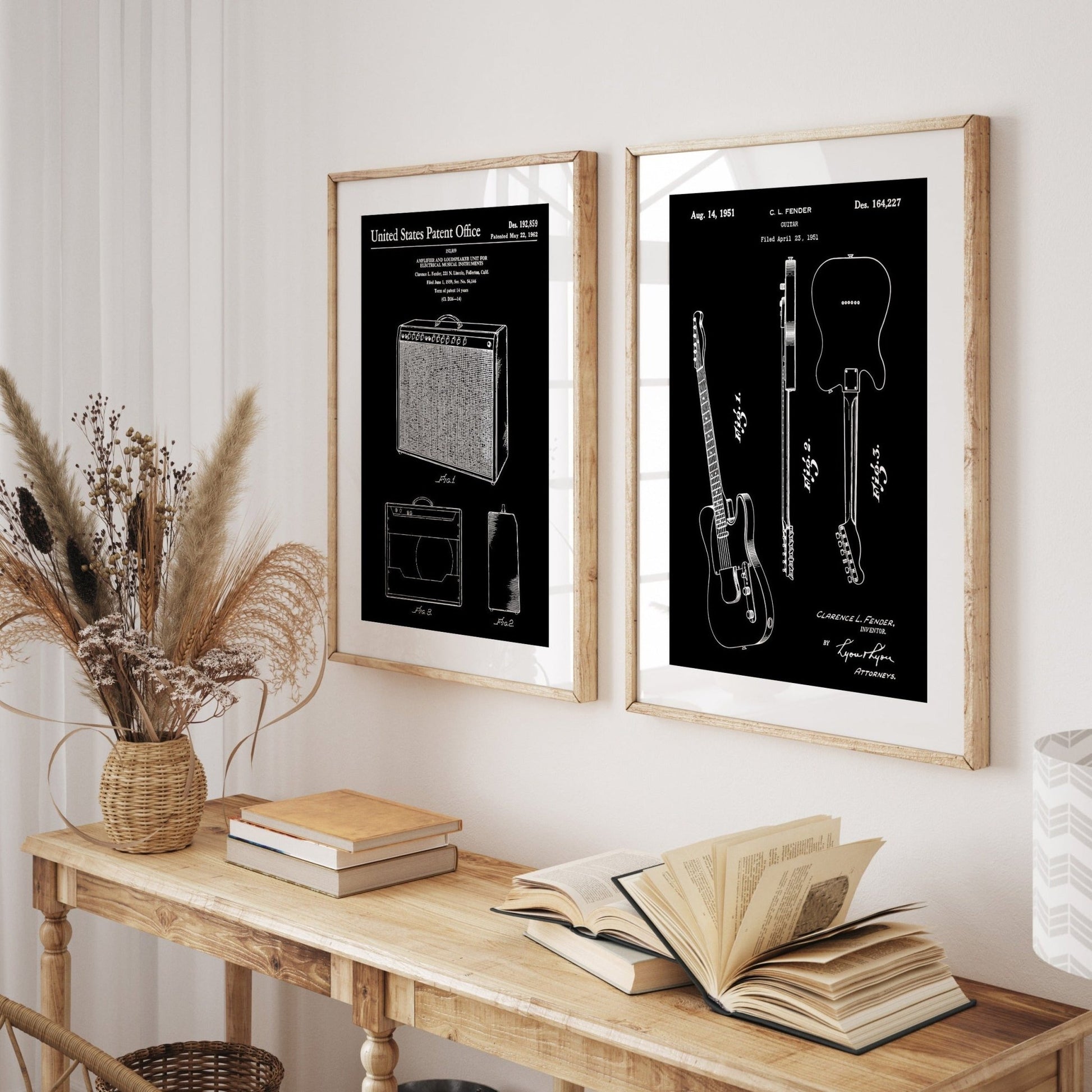 Fender Amplifier And Loudspeaker Unit 1962 Patent Print - Magic Posters