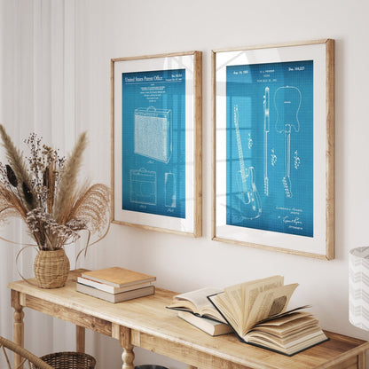 Fender Amplifier And Loudspeaker Unit 1962 Patent Print - Magic Posters