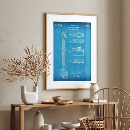 Fender Lap Steel Guitar 1948 Patent Print - Magic Posters