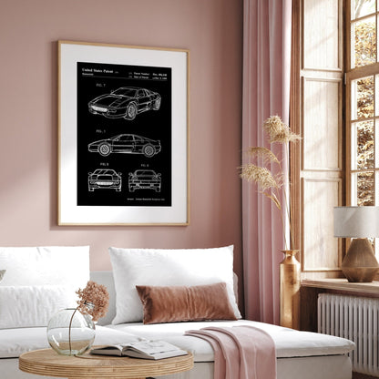 Ferrari F355 1999 Patent Print - Magic Posters