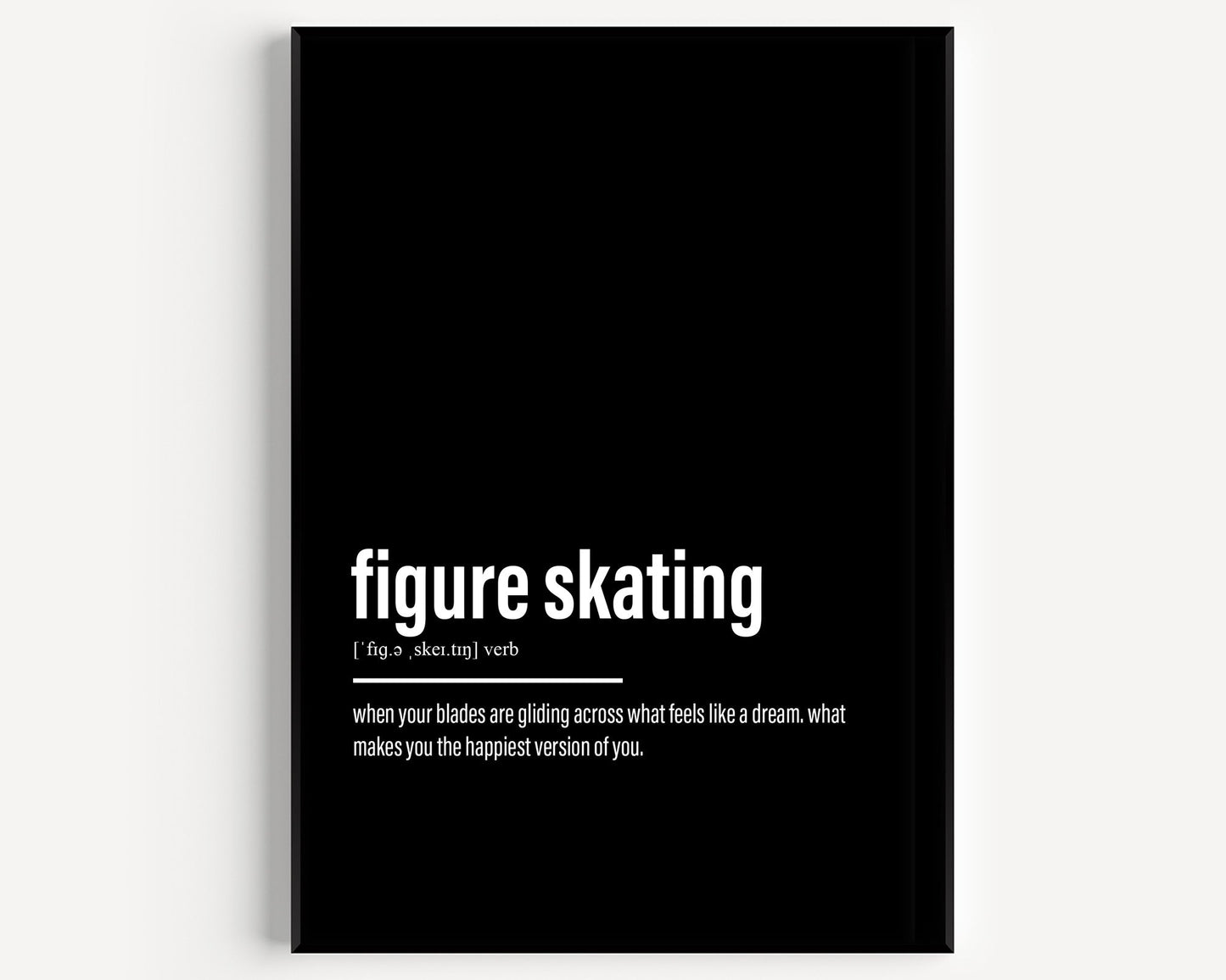 Figure Skating Definition Print - Magic Posters