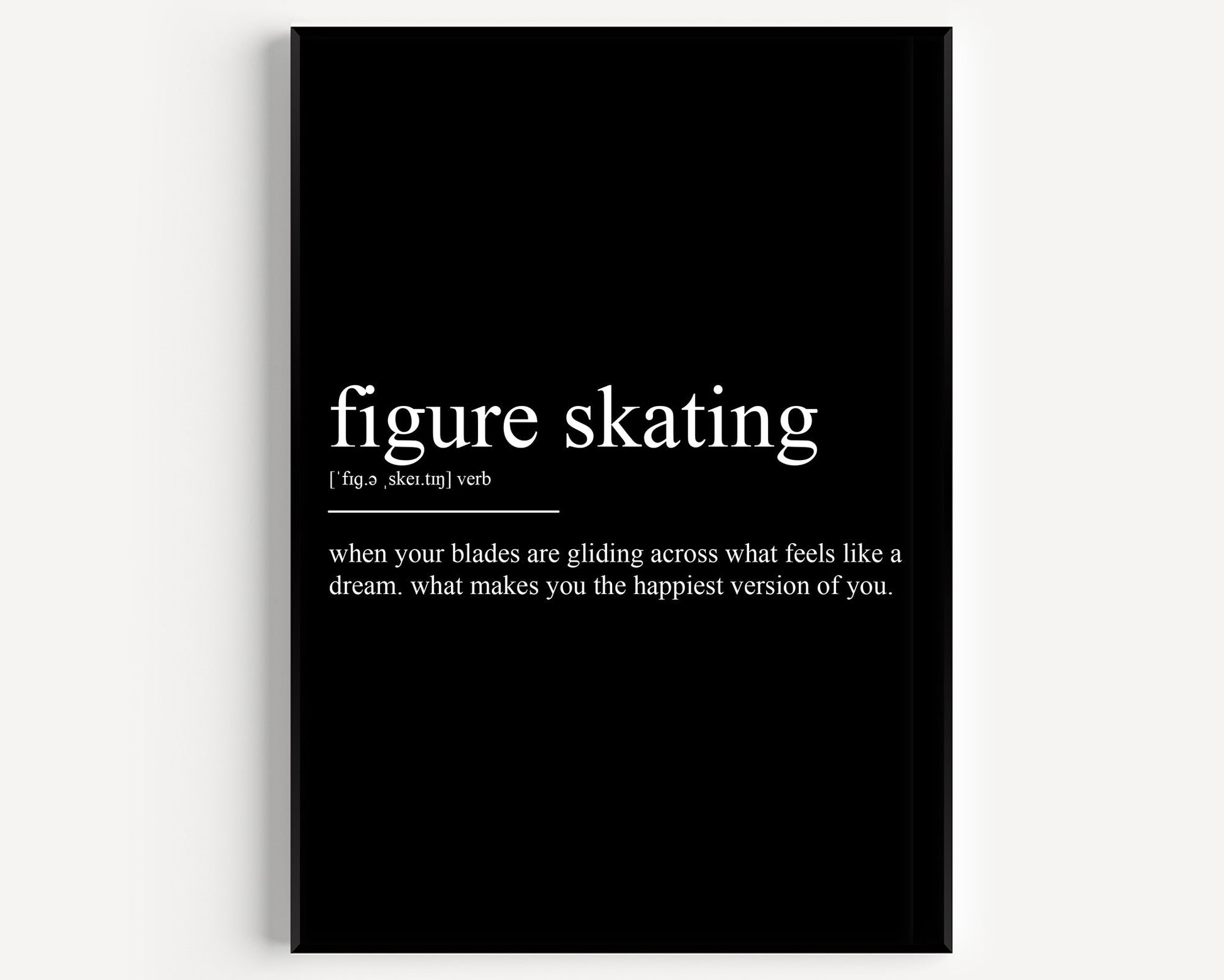 Figure Skating Definition Print - Magic Posters