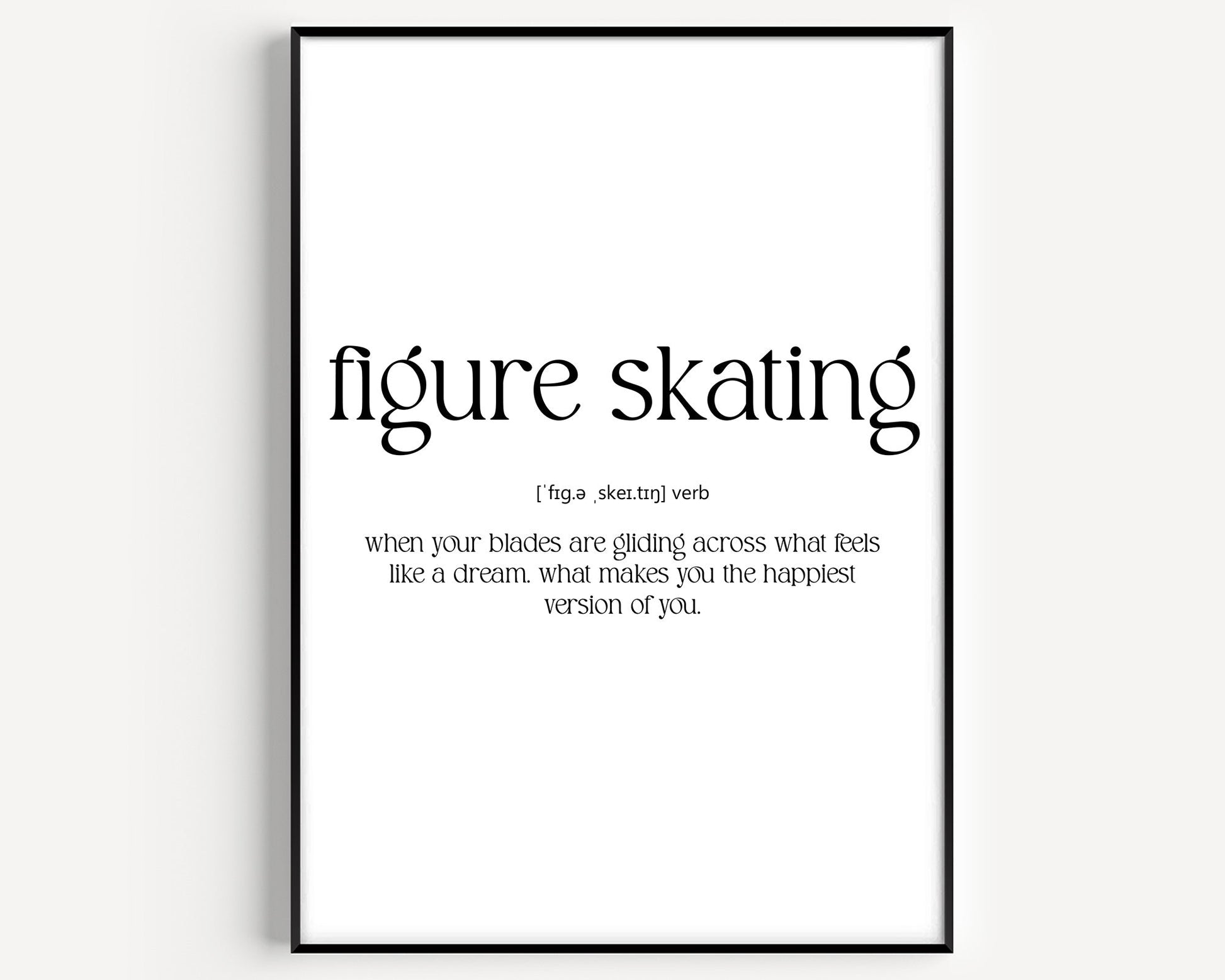 Figure Skating Definition Print - Magic Posters