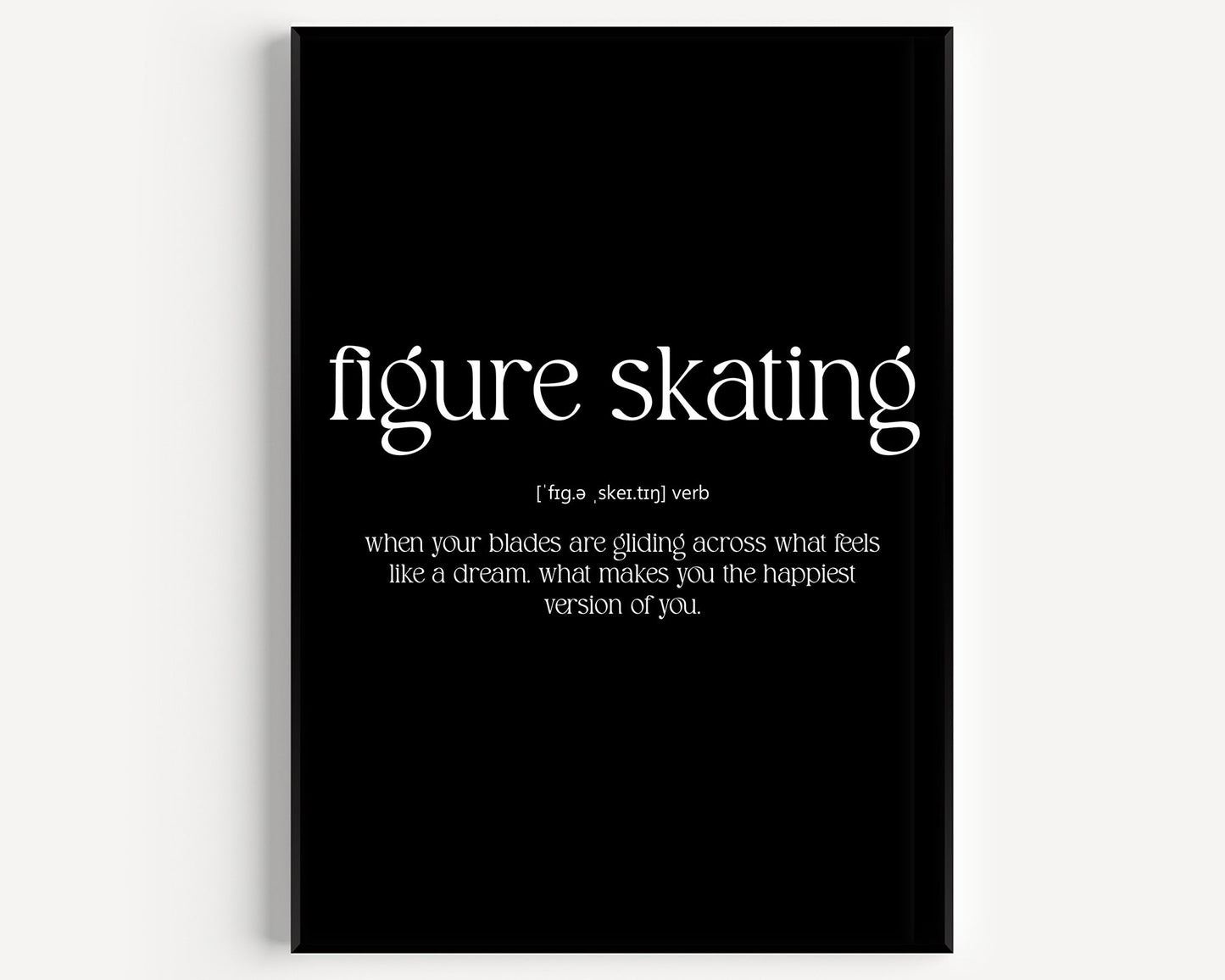 Figure Skating Definition Print - Magic Posters