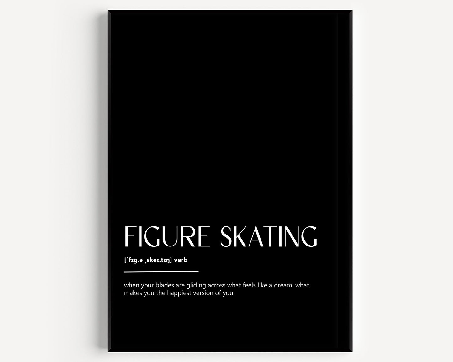 Figure Skating Definition Print - Magic Posters