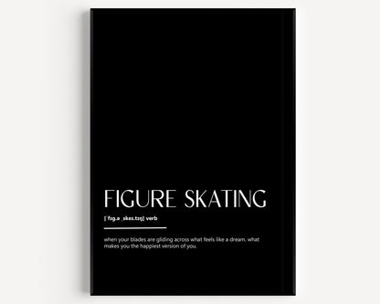 Figure Skating Definition Print - Magic Posters