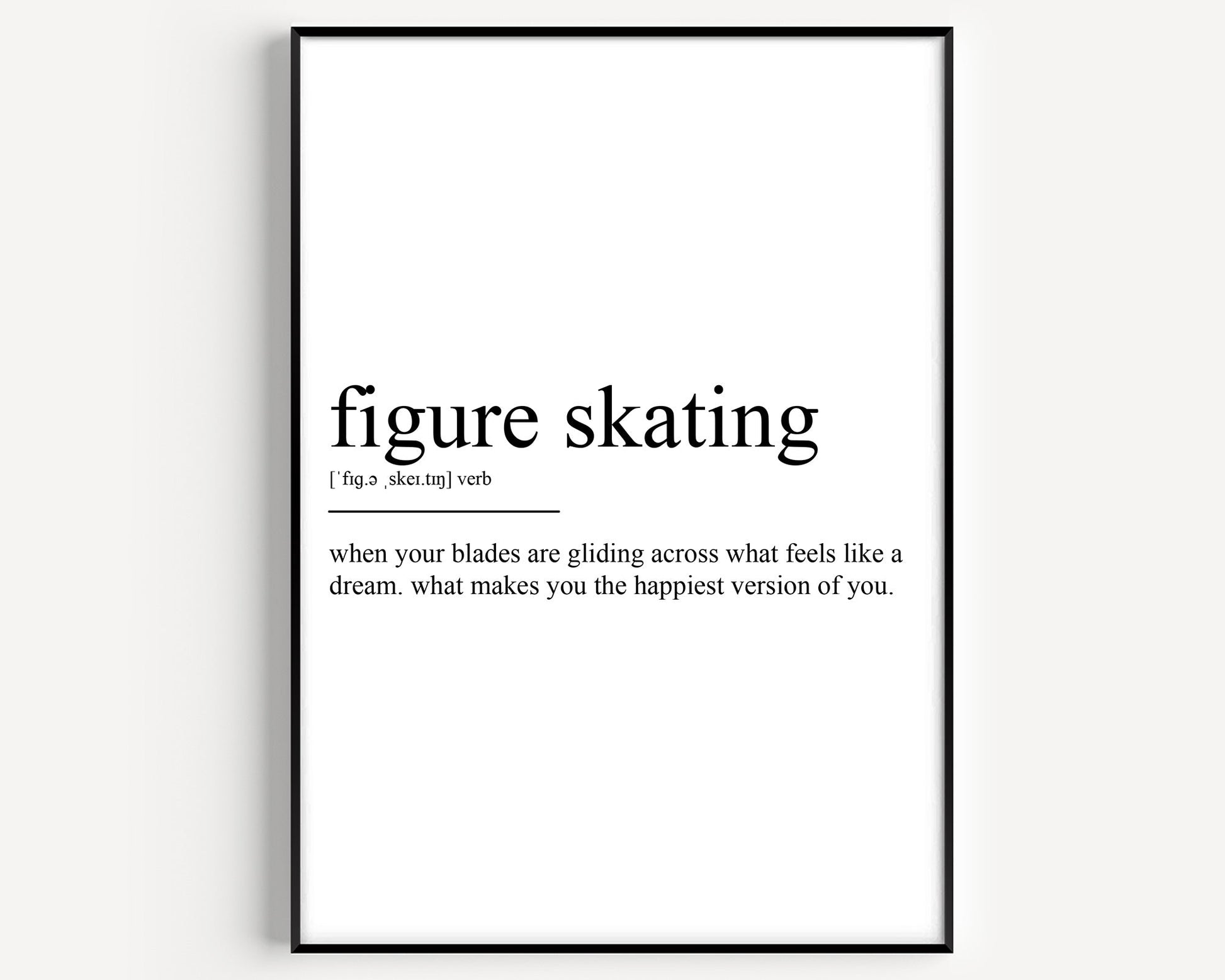 Figure Skating Definition Print - Magic Posters