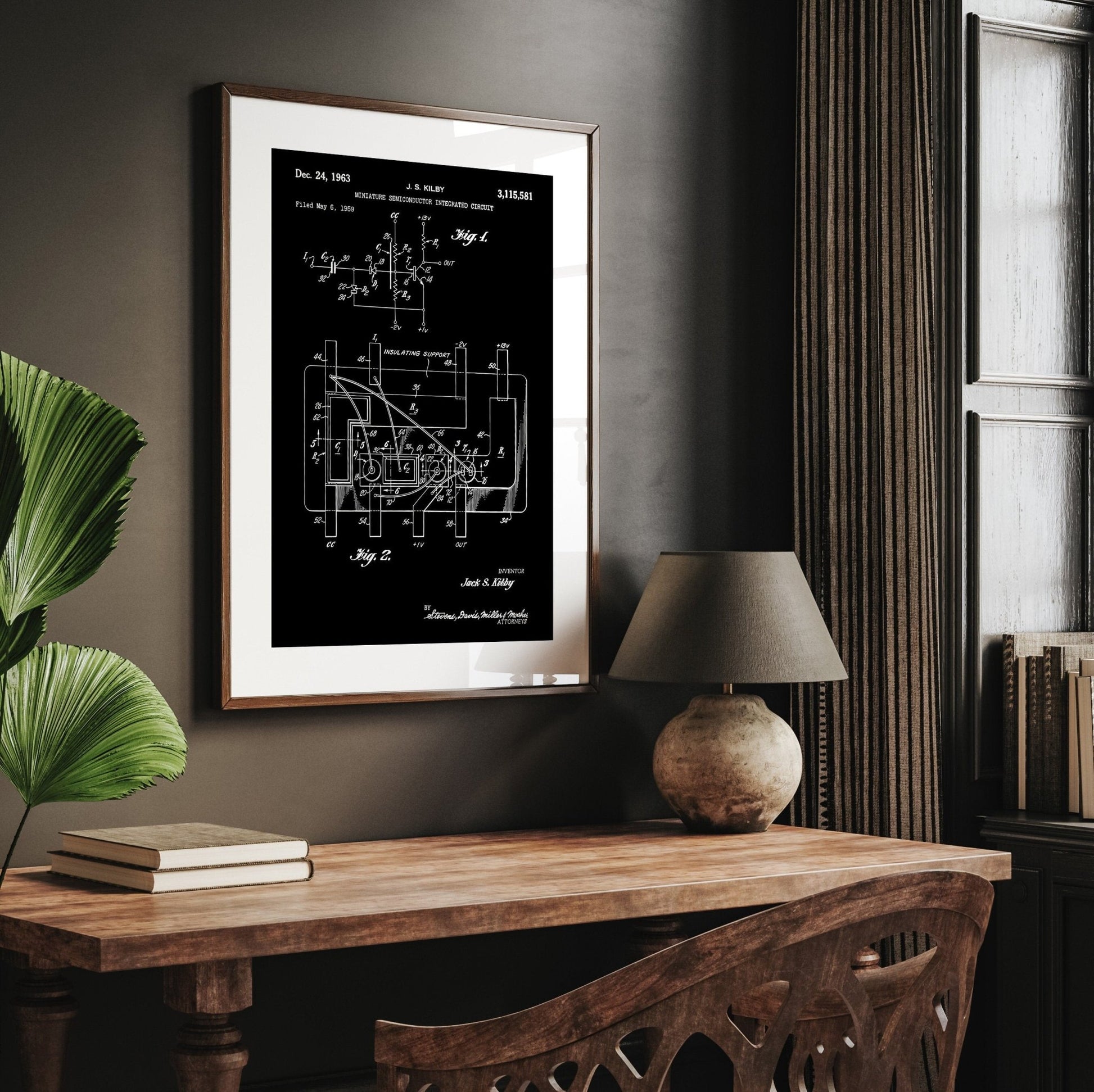 First Integrated Circuit Patent Print - Magic Posters