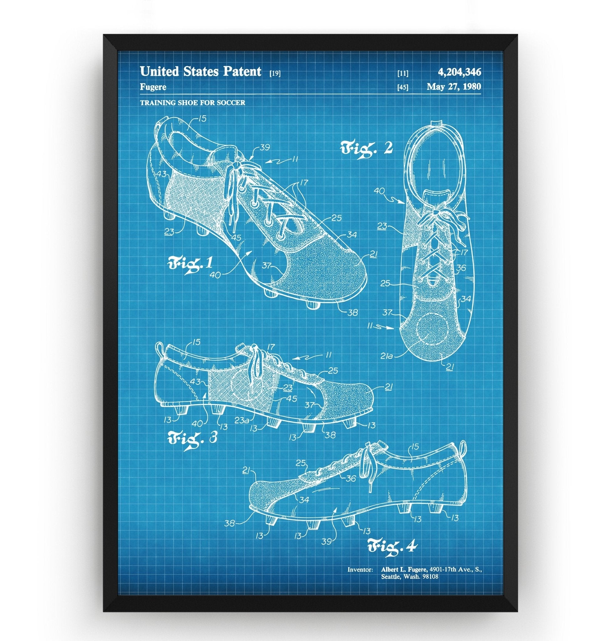 Football Boots Patent Print - Magic Posters