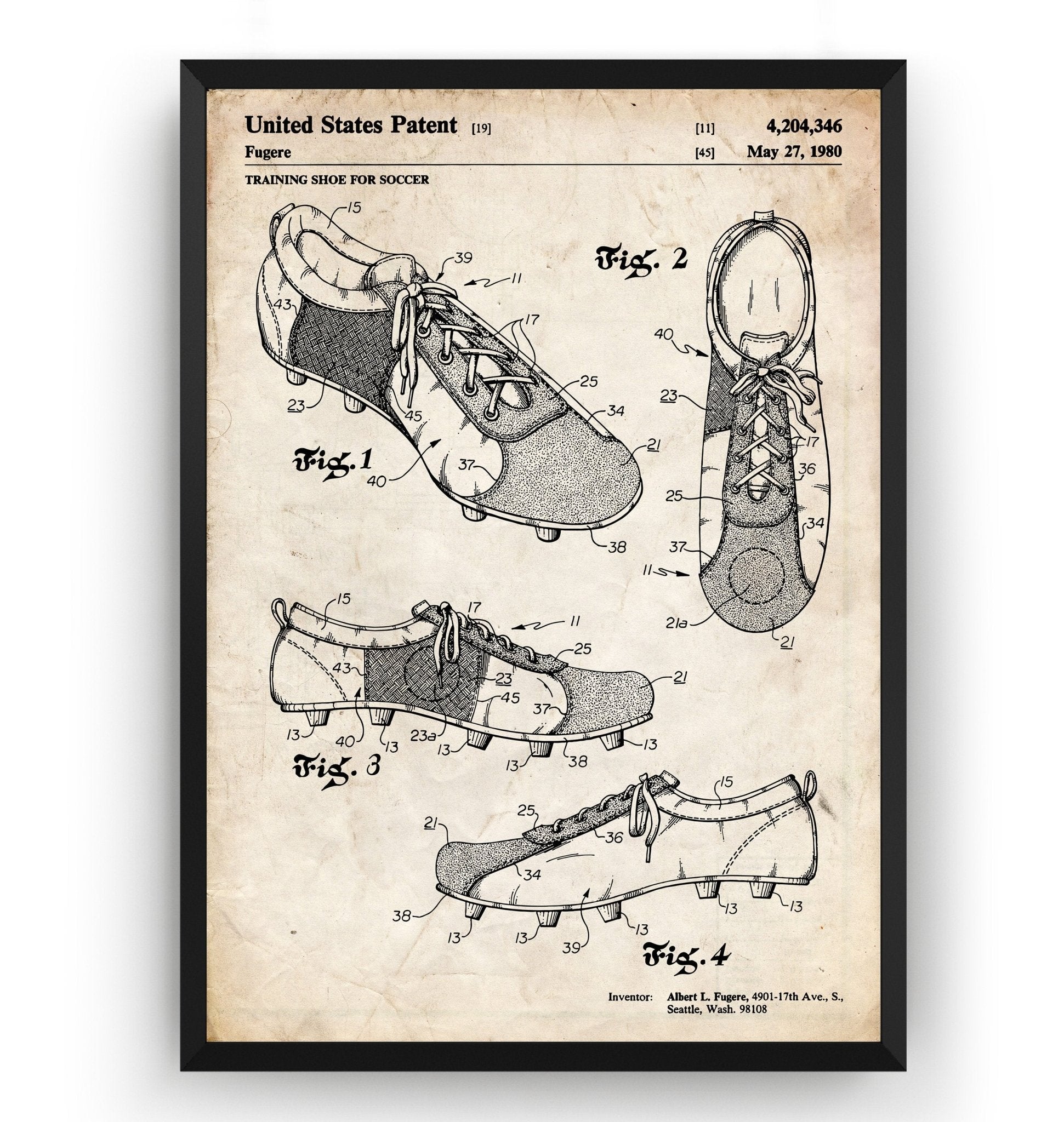 Football Boots Patent Print - Magic Posters