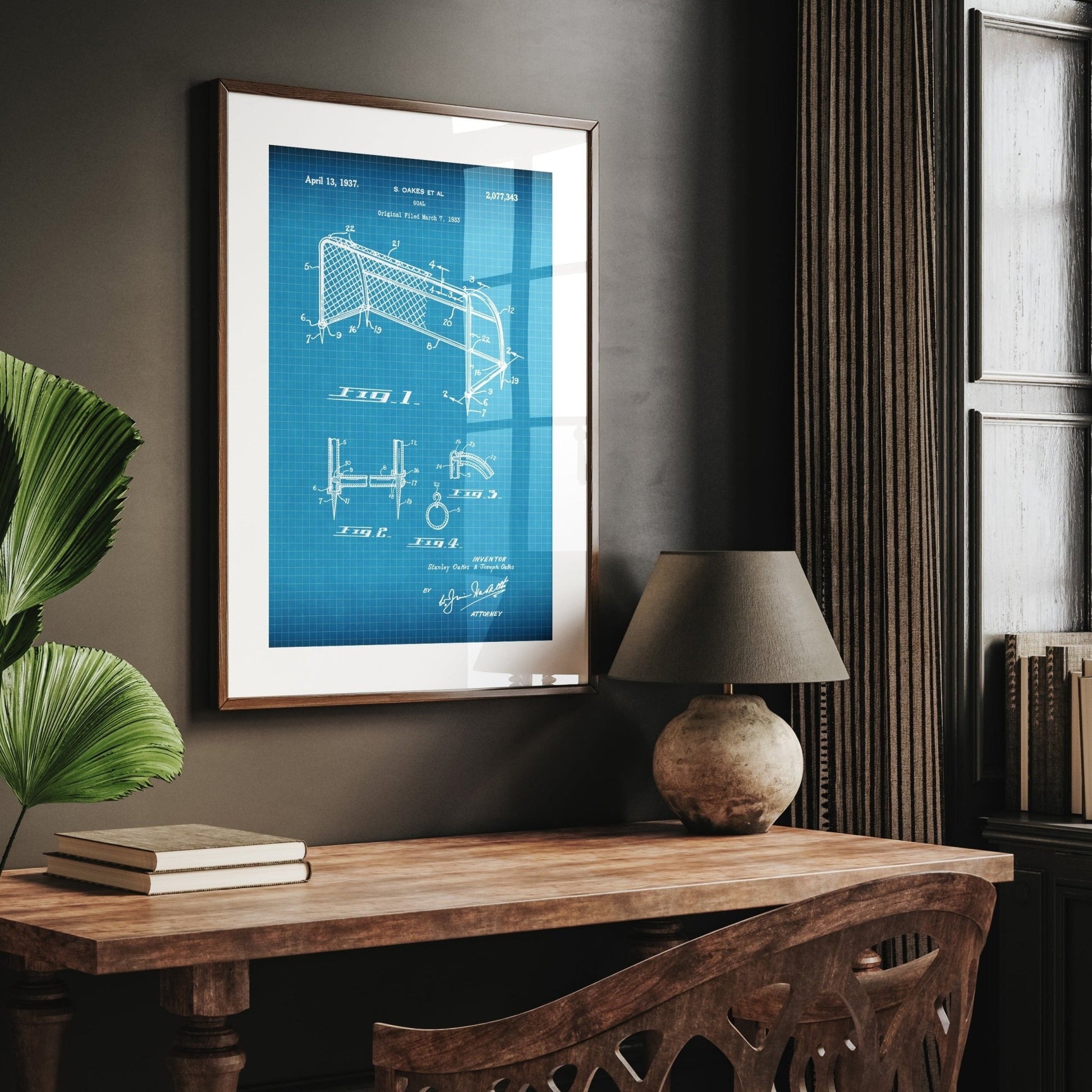 Football Goal Patent Print - Magic Posters