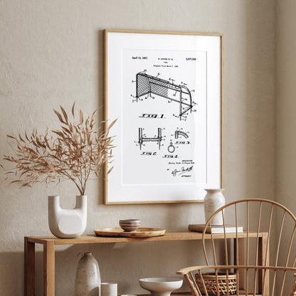 Football Goal Patent Print - Magic Posters