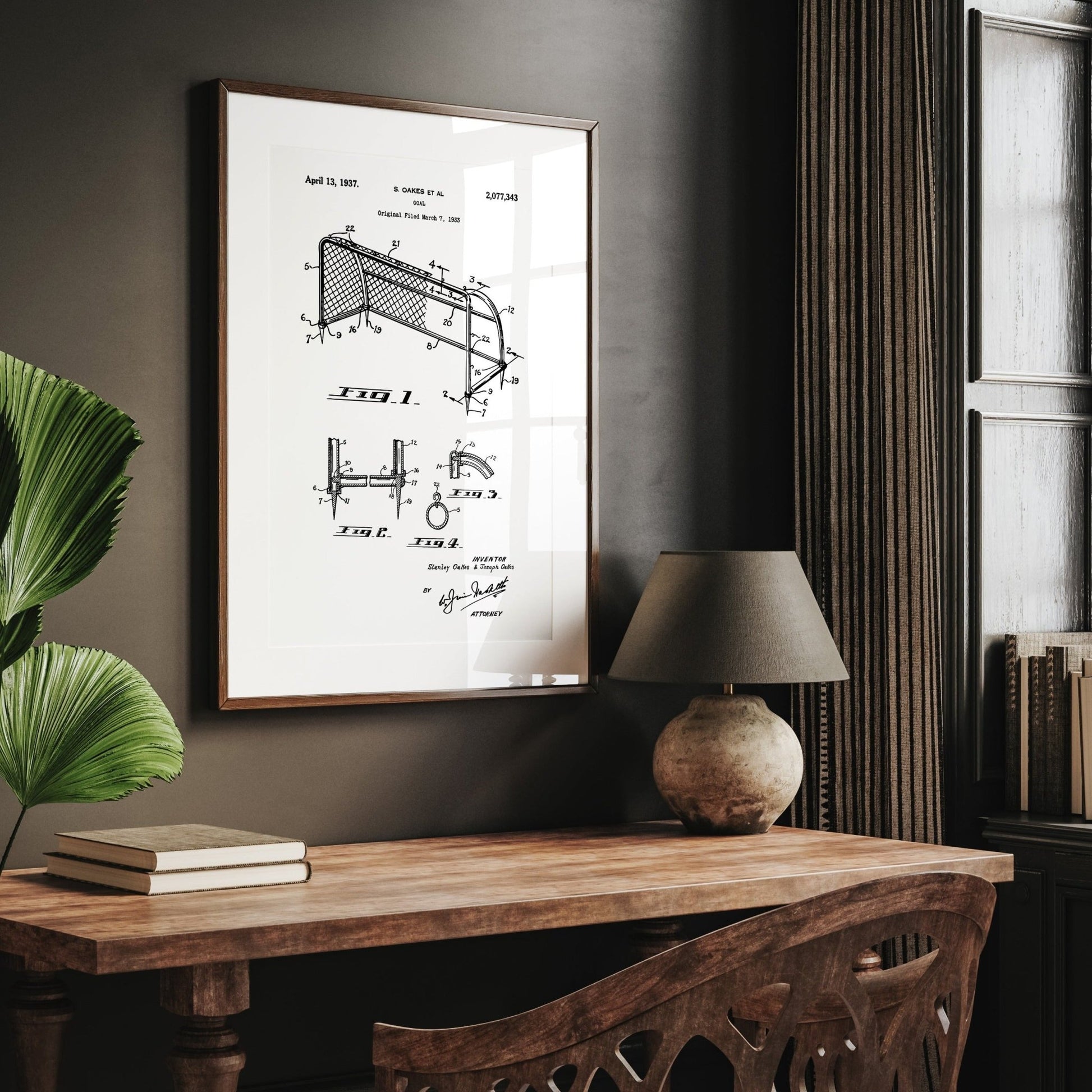 Football Goal Patent Print - Magic Posters