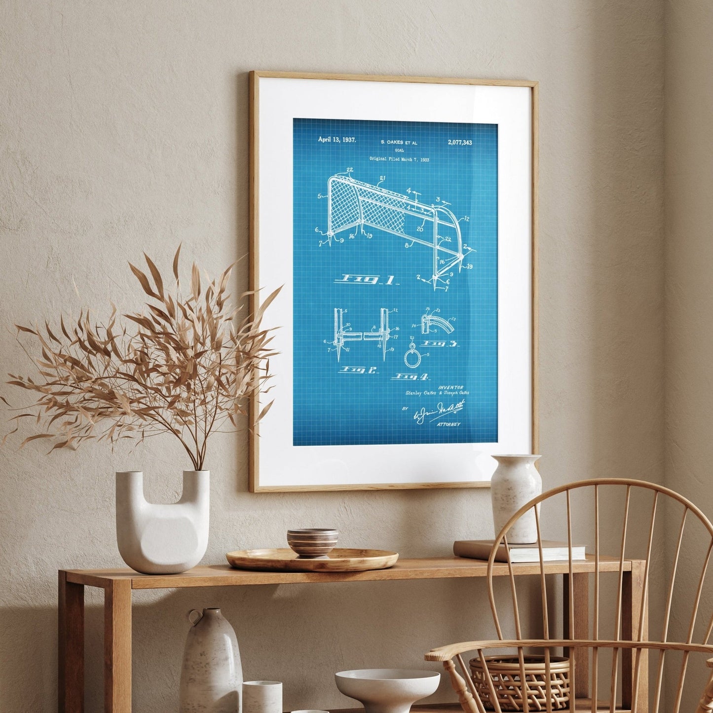 Football Goal Patent Print - Magic Posters