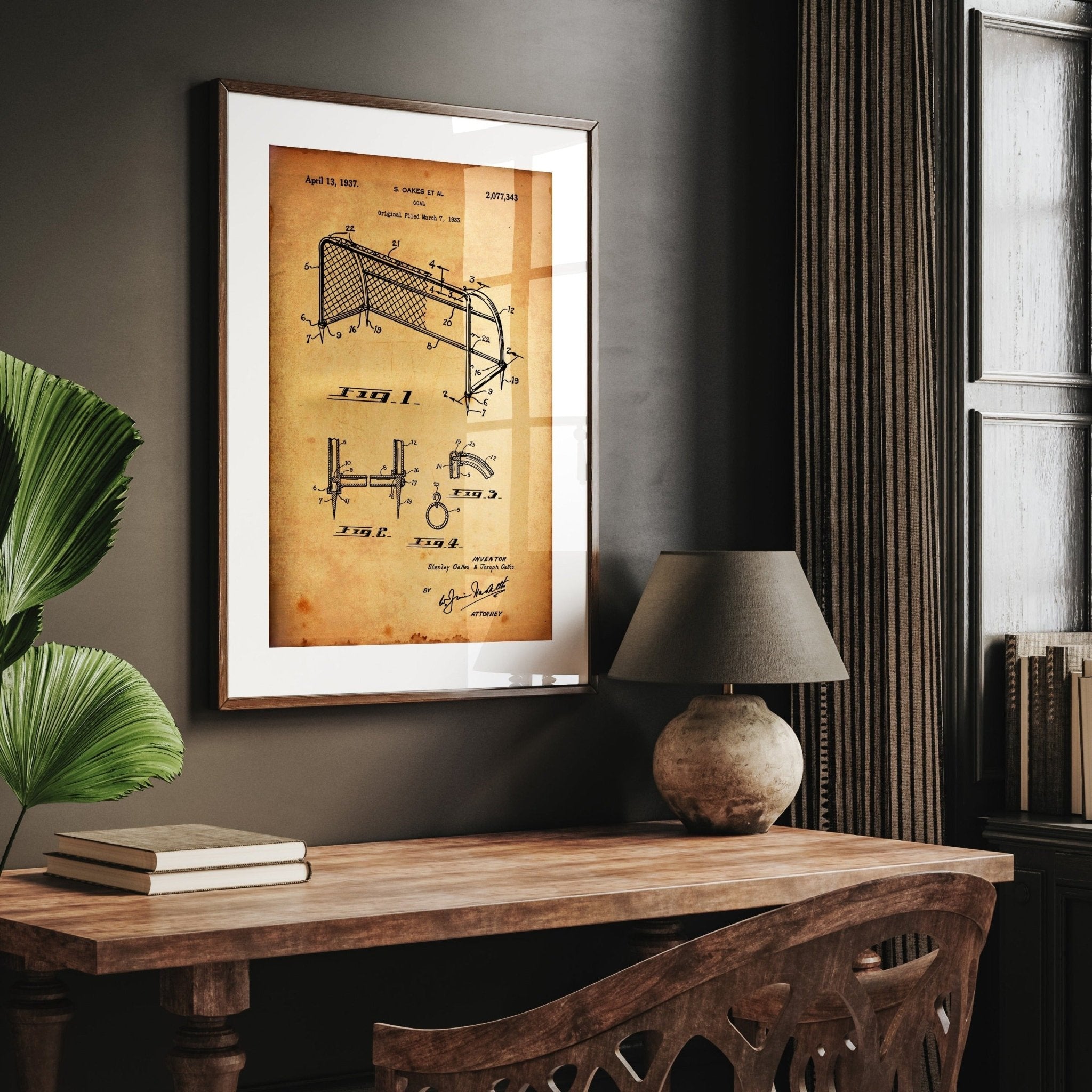 Football Goal Patent Print - Magic Posters