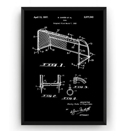 Football Goal Patent Print - Magic Posters