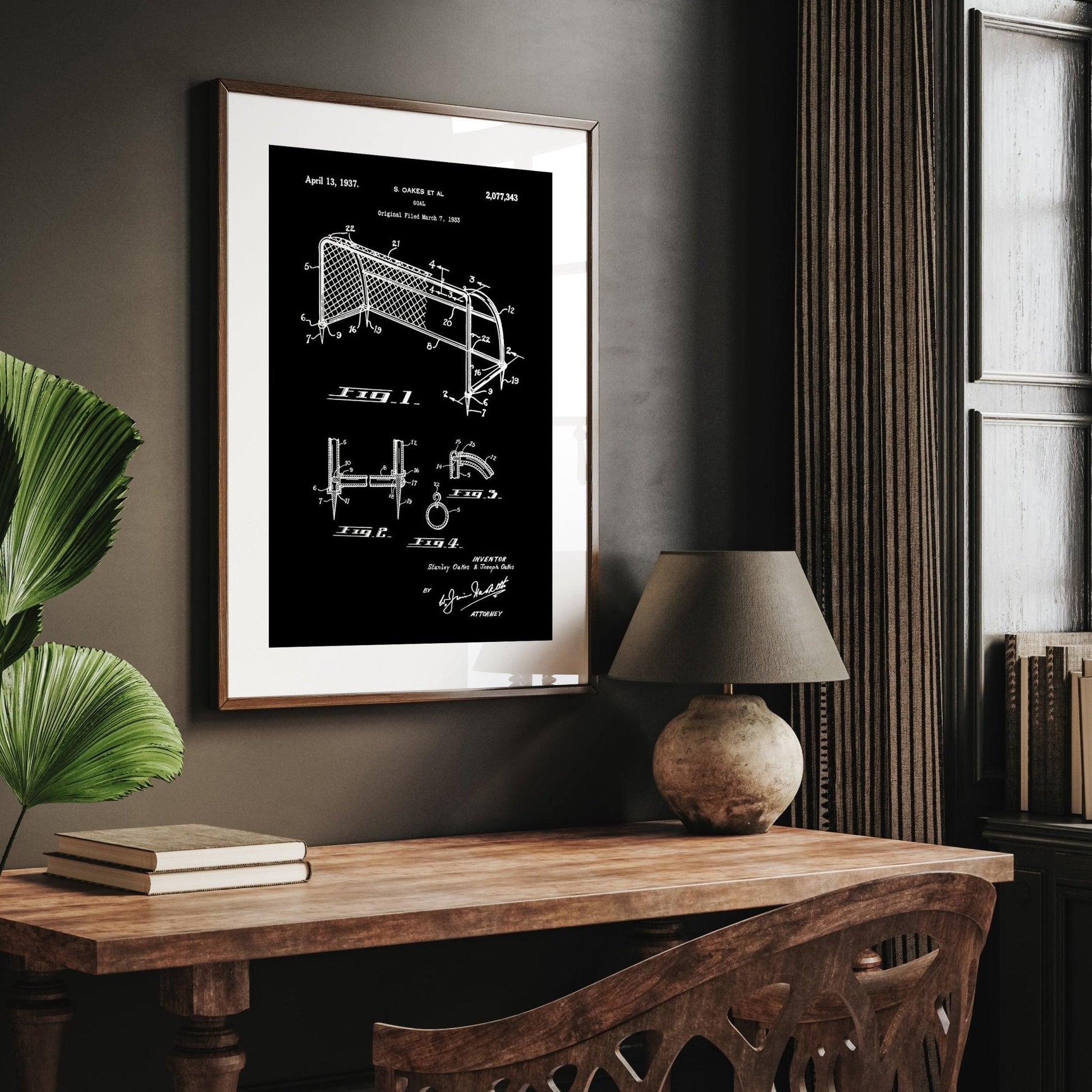 Football Goal Patent Print - Magic Posters