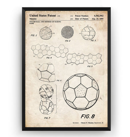 Football Making Method Patent Print - Magic Posters