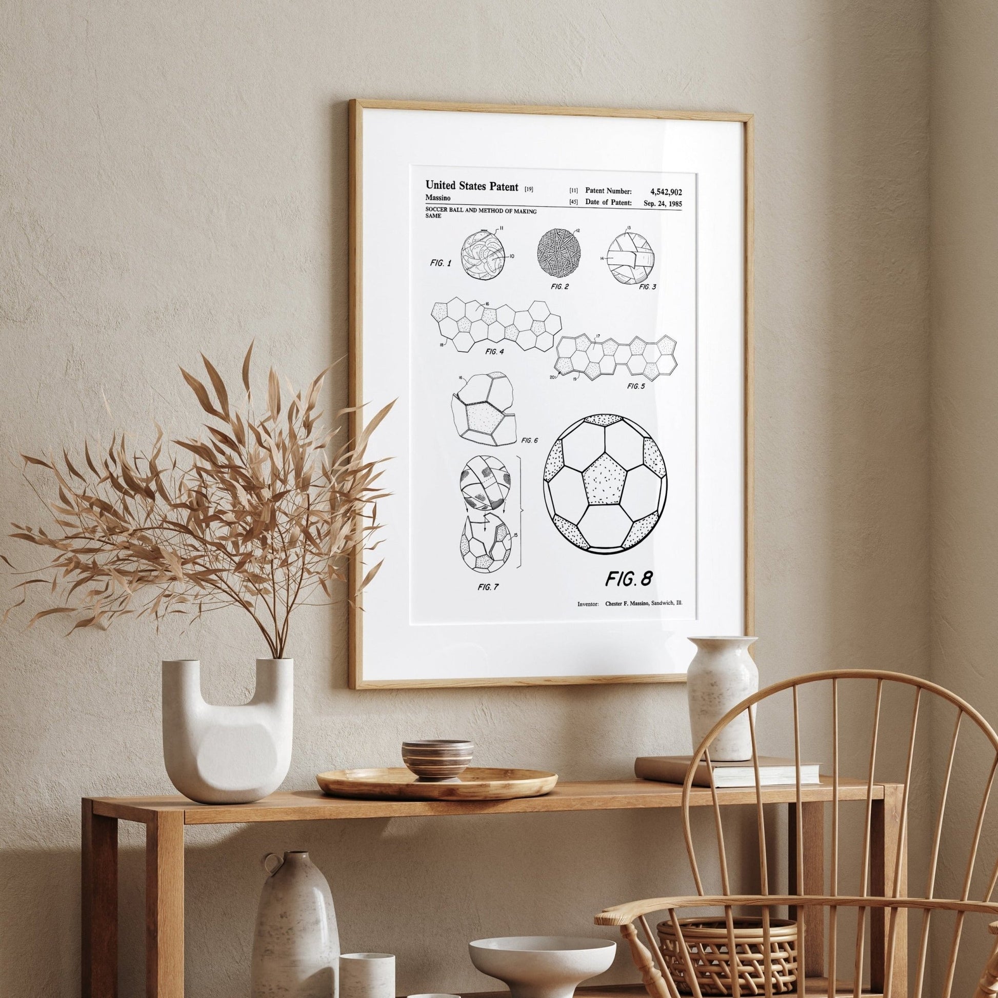 Football Making Method Patent Print - Magic Posters